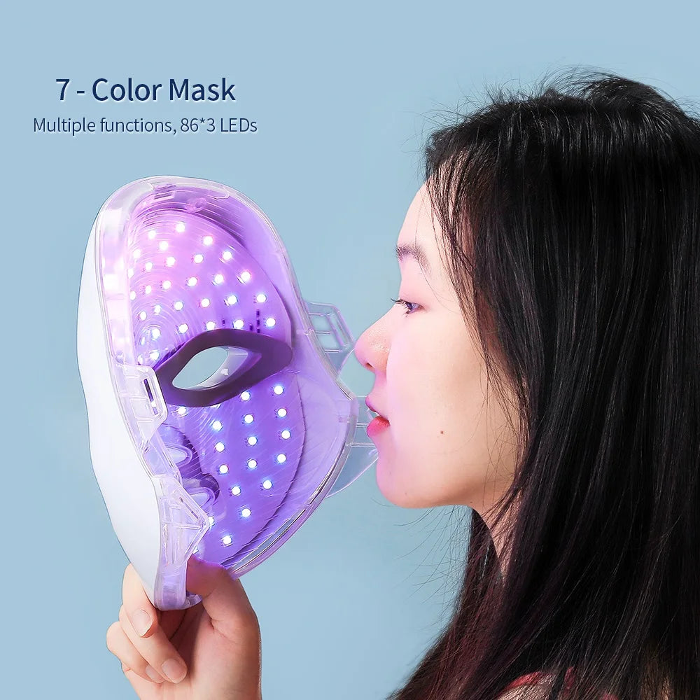Led Facial Mask With Neck Red Light Therapy Mask For Skin