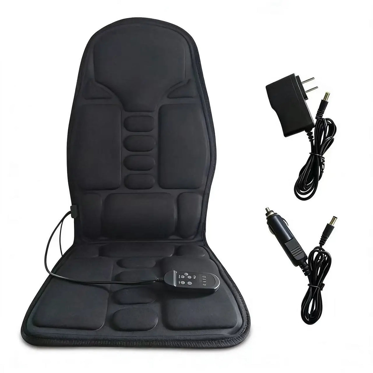 Home Car Massage Cushion Multifunctional Combines Neck Waist Vibration Seat Cushion Fullbody Electric Heating Car Massage Device