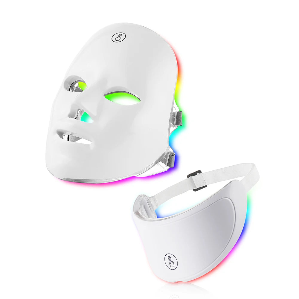 Led Facial Mask With Neck Red Light Therapy Mask For Skin