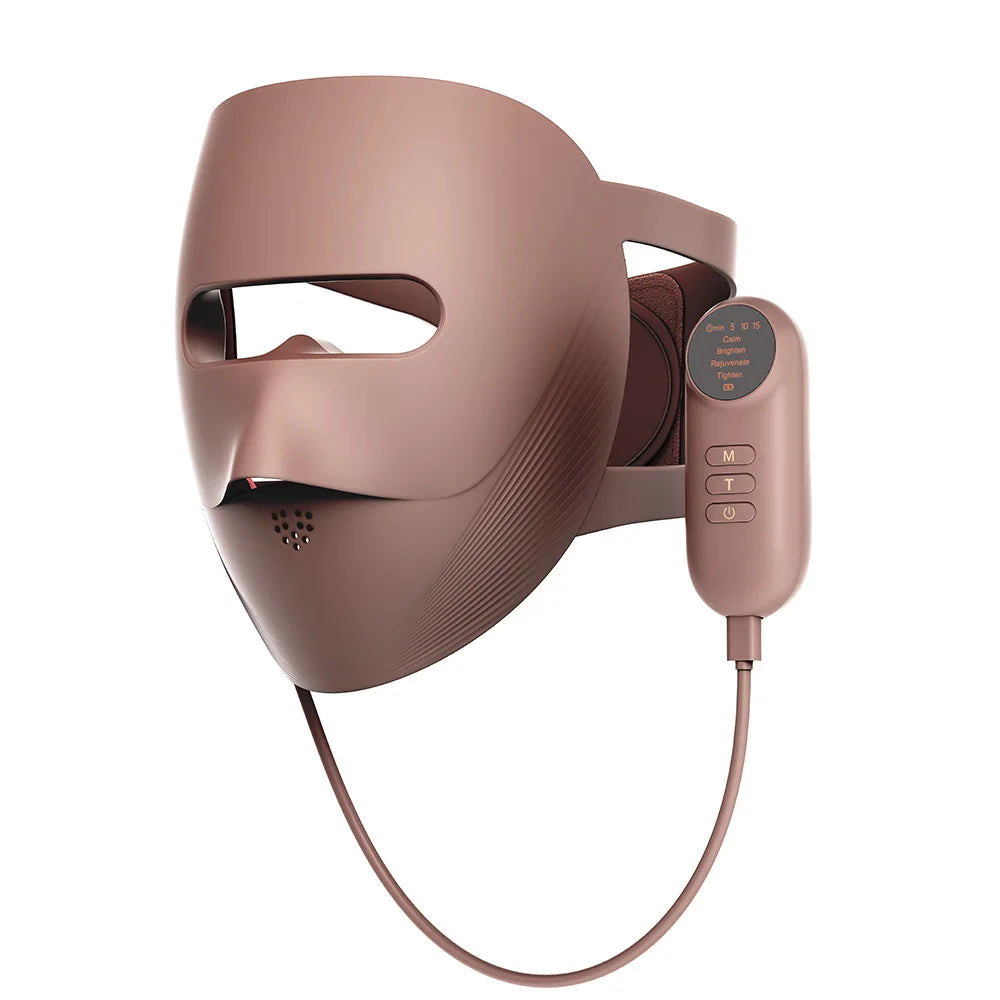 3D LED Facial Mask 4 Colors Wireless Red Light Therapy Infrared Photon Skin Rejuvenation Wrinkle Removal Anti Acne Shrink Pores