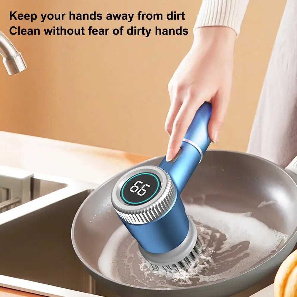 New Electric Pot Brush Charging Cleaning Dishwashing