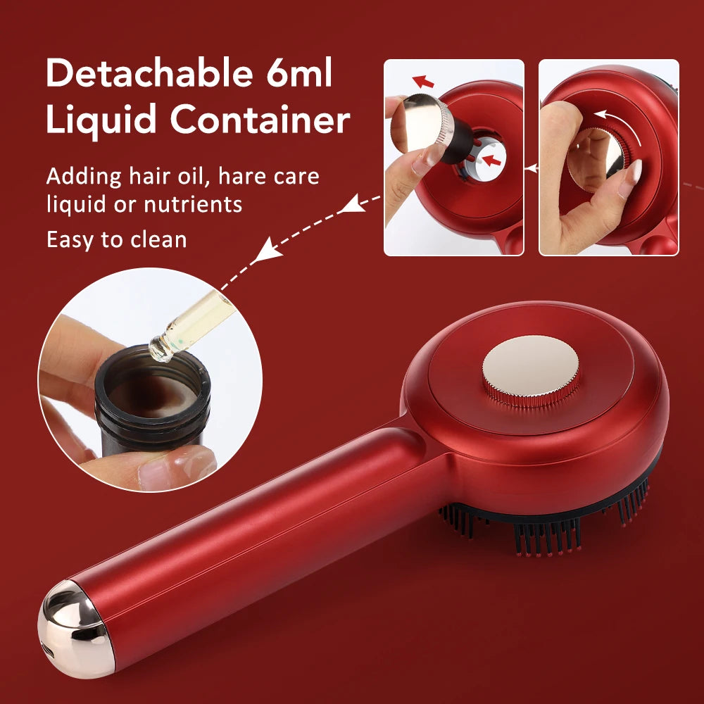 Electric Massage Comb Vibration Hair massager Growth Anti Hair Loss Liquid Oil Applicator