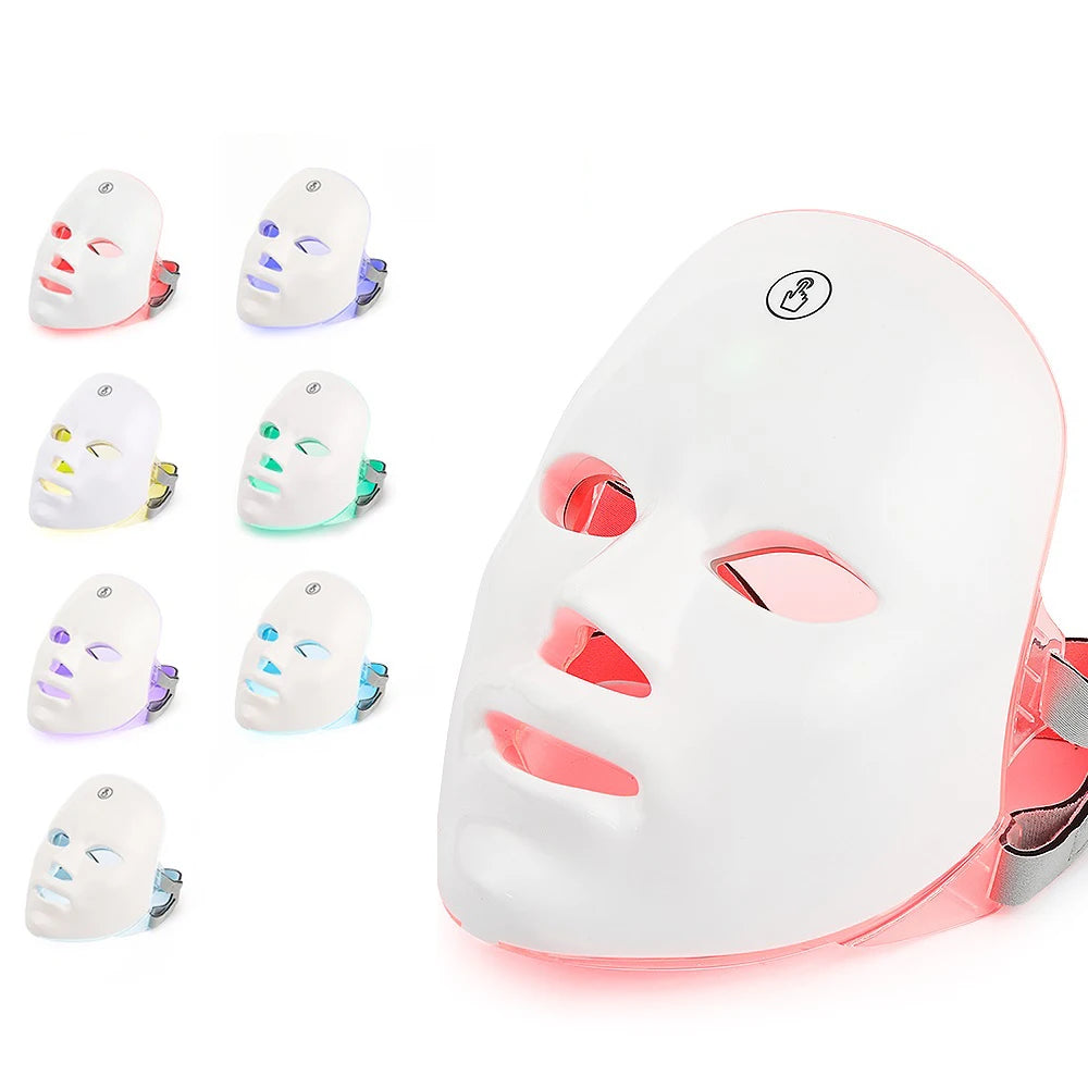 Led Facial Mask With Neck Red Light Therapy Mask For Skin