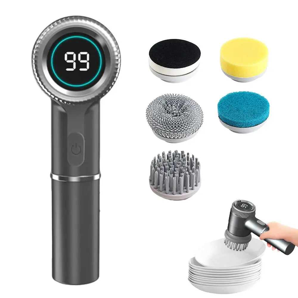New Electric Pot Brush Charging Cleaning Dishwashing