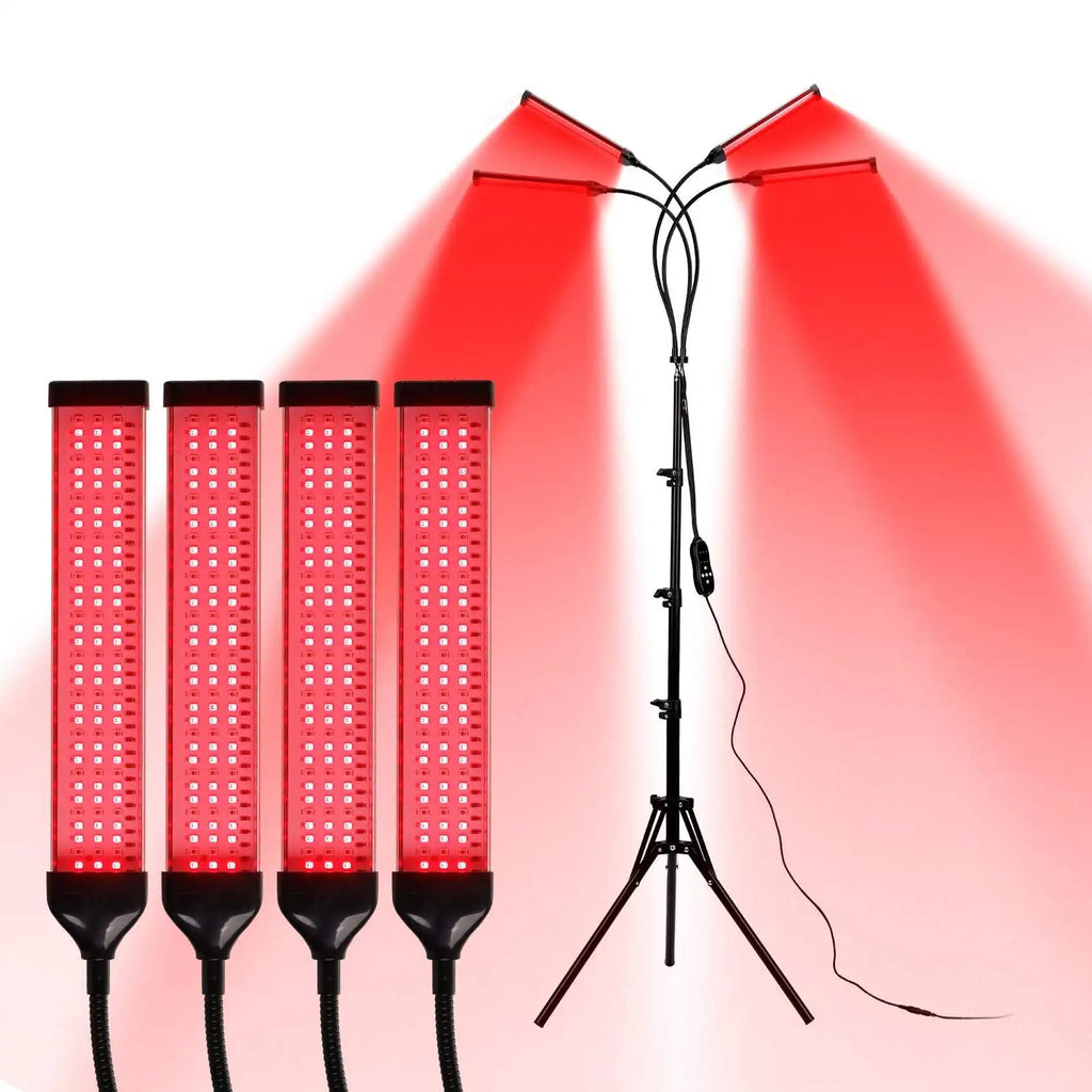 LED Red Light Therapy Lamp Floor Stand 660nm 850nm Infrared Panel for Full Body Face Back Pain Relief LED Therapy Device