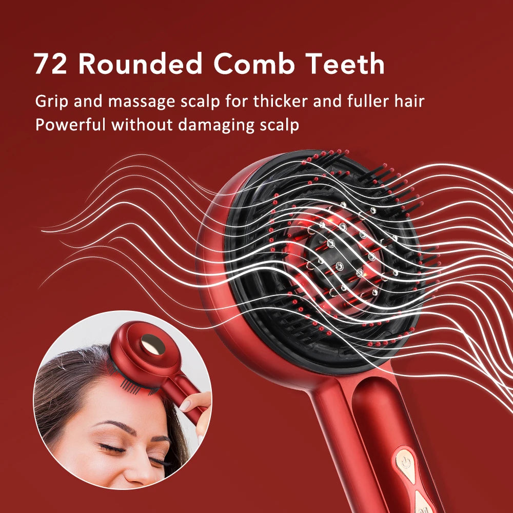 Electric Massage Comb Vibration Hair massager Growth Anti Hair Loss Liquid Oil Applicator