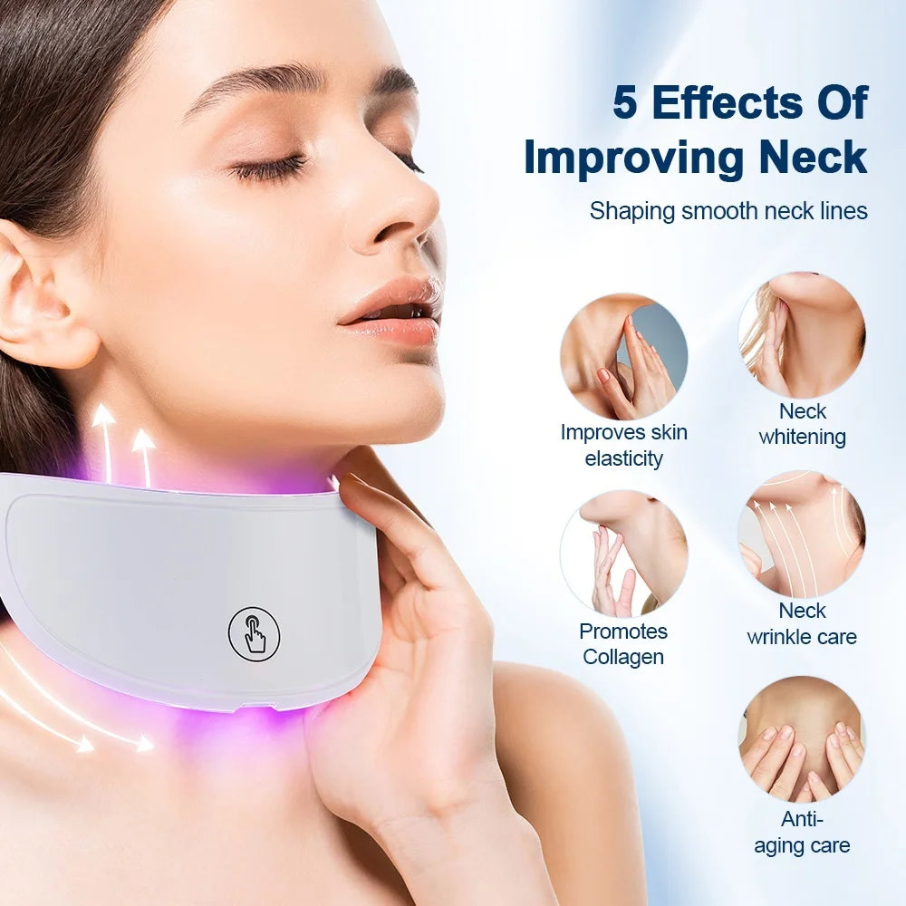 Led Facial Mask With Neck Red Light Therapy Mask For Skin