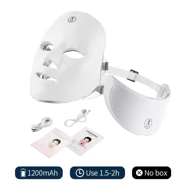 Led Facial Mask With Neck Red Light Therapy Mask For Skin